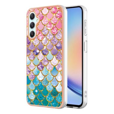 Pryžový kryt Electroplating pro Samsung Galaxy A25 5G – Colorful Scales