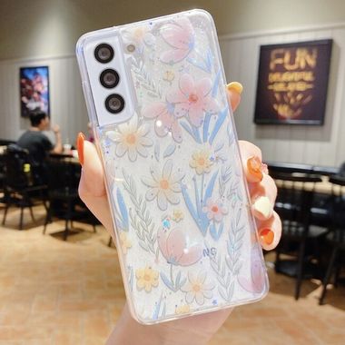 Gumový kryt FLORAL pro Samsung Galaxy A23 5G - Růžové květy