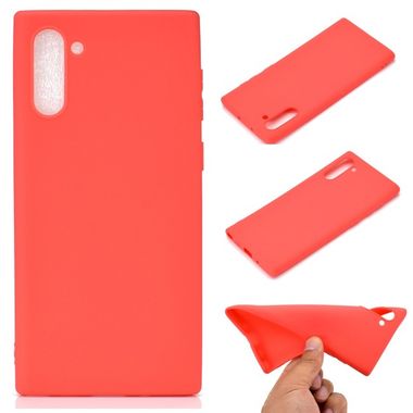 Gumený kryt Frosted na Samsung Galaxy Note 10 - červená