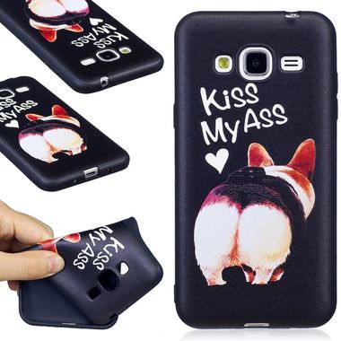 Gumový kryt Kiss My Ass na Samsung Galaxy J3 (2016)