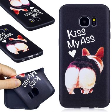 Gumový kryt Kiss My Ass na Samsung Galaxy S7 Edge