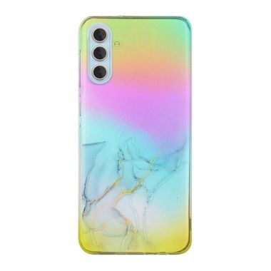 Pryžový kryt Laser Marble pro Samsung Galaxy A05s - Šedá