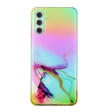 Pryžový kryt Laser Marble pro Samsung Galaxy A05s - Zelená