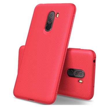 Gumový kryt Lenuo na Xiaomi Poco F1- červená