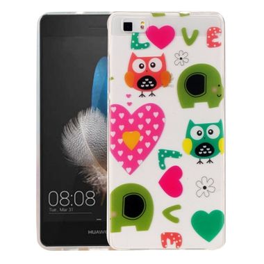 Gumový kryt Love Owls na Huawei P8 Lite