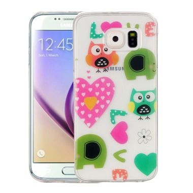 Gumový kryt Love Owls na Samsung Galaxy S6