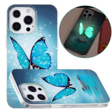 Gumový kryt LUMINOUS  na iPhone 13 Pro Max - Butterfly