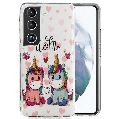 Gumový kryt LUMINOUS na Samsung Galaxy S22 5G - Couple Unicorn