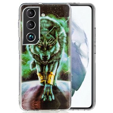Gumový kryt LUMINOUS na Samsung Galaxy S22 5G - Fierce Wolf