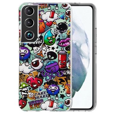 Gumový kryt LUMINOUS na Samsung Galaxy S22 5G - Graffiti