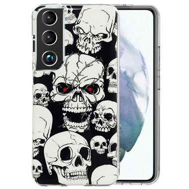 Gumový kryt LUMINOUS na Samsung Galaxy S22 5G - Skull