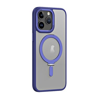 Pryžový kryt Magsafe na iPhone 15 Pro - Tmavě modrá