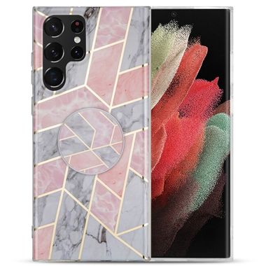 Gumový kryt MARBLE na Samsung Galaxy A33 5G - Ružovošedá