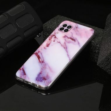 Gumový kryt na Huawei P40 Lite  - Marble Pattern-fialová