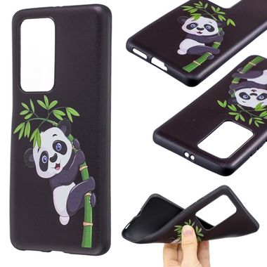 Gumový kryt  na  Huawei P40 Pro  -  Embossment Patterned -Panda Bamboo