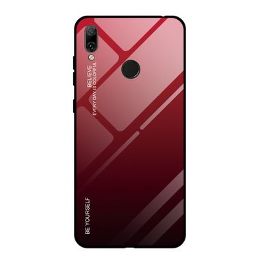Ochranné Sklo na zadní časť na Huawei Y7 (2019) - Červený