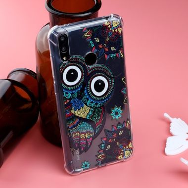 Gumový kryt na Huawei Y7 (2019) - Owl Pattern