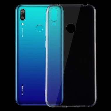 Gumový kryt na Huawei Y7 (2019) - Průsvitný