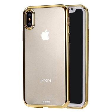 Gumový kryt pro iPhone X / XS - Zlatý