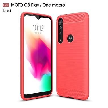 Gumový kryt na Motorola Moto G8 Play - Červená