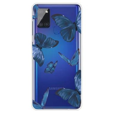 Gumový kryt na Samsung Galaxy A21s - Blue Butterfly