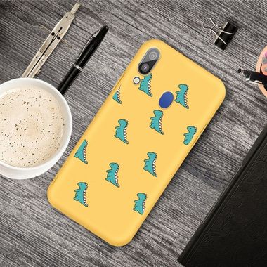 Gumový kryt na Samsung Galaxy A30 - Yellow Dinosaurs
