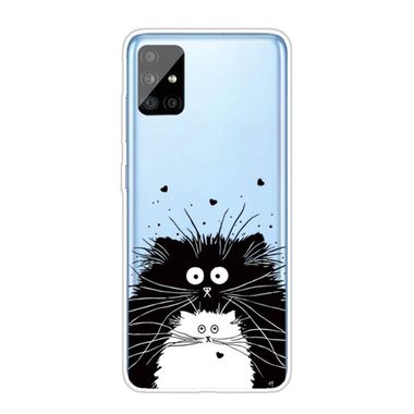 Gumový kryt na Samsung Galaxy A31 - Black White Rat
