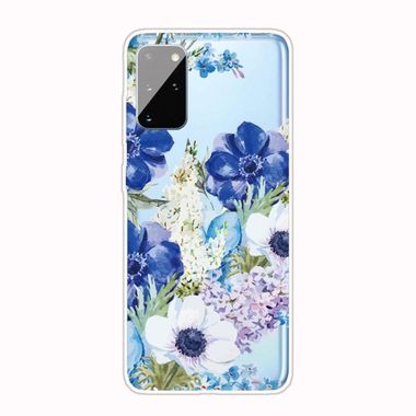 Gumový kryt na Samsung Galaxy A31 - Blue White Roses