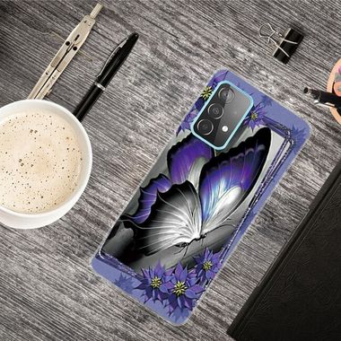 Gumový kryt na Samsung Galaxy A32 5G - Great Purple Butterfly