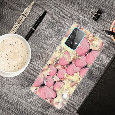 Gumový kryt na Samsung Galaxy A32 5G - Large White Butterfly