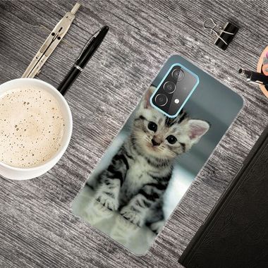 Gumový kryt na Samsung Galaxy A32 5G - Sitting Cat