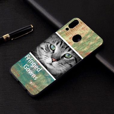 Gumový kryt na Samsung Galaxy A40 - Kočka