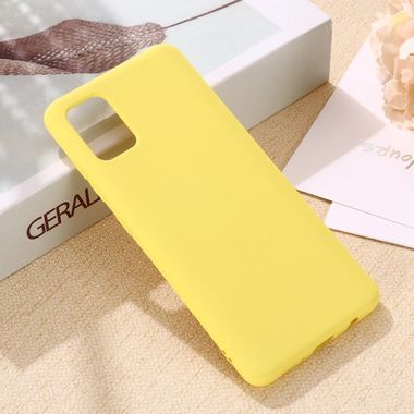 Gumový kryt pro Samsung Galaxy A41 - Žlutý