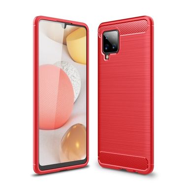 Gumový kryt na Samsung Galaxy A42 5G - Červená