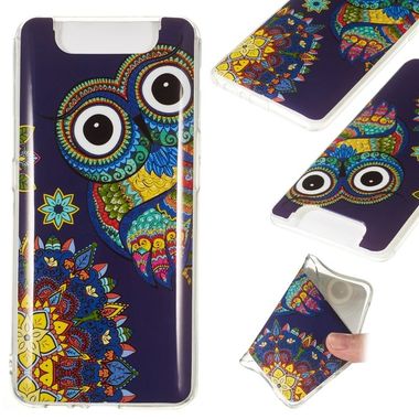 Gumový kryt na Samsung Galaxy A80 - Blue-bottomed owl