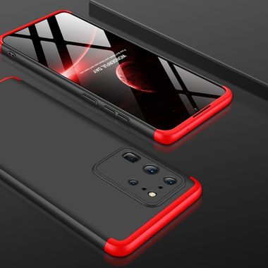 Gumový kryt na Samsung Galaxy S20 Ultra - GKK -Black+Red