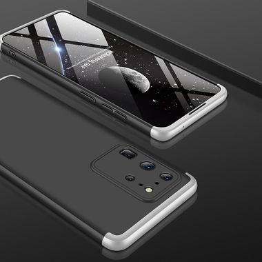 Gumový kryt na Samsung Galaxy S20 Ultra - GKK - Black+Silver
