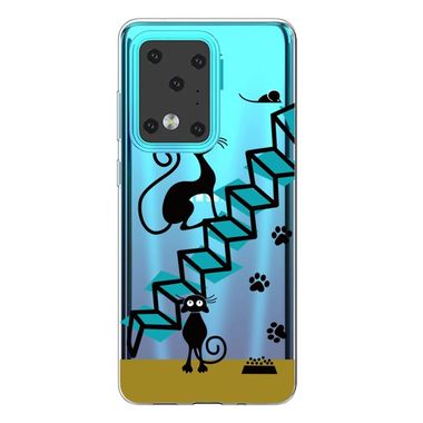 Gumový kryt na Samsung Galaxy S20 Ultra - Painted TPU - kočka