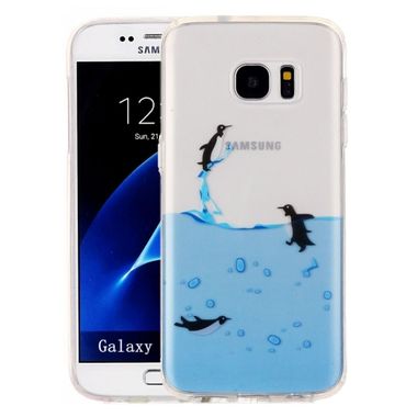 Gumový kryt Penguins na Samsung Galaxy S7 Edge