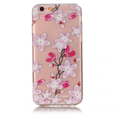 Gumový kryt Pink Flowers na iPhone 6