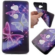Gumový kryt Purple Butterfly na Huawei Honor 5X