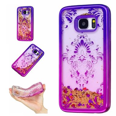 Gumový kryt  Purple Flower na Samsung Galaxy S7