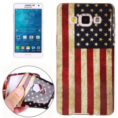 Gumový kryt Retro USA Flag na Samsung Galaxy A5