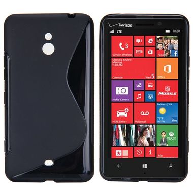 Gumový kryt S Line na Nokia Lumia 1320 - černá