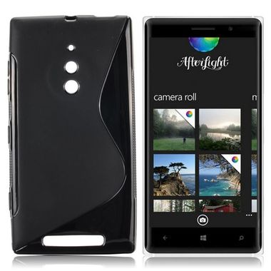 Gumový kryt S Line na Nokia Lumia 830 - černá