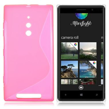 Gumový kryt S Line na Nokia Lumia 830 - růžová