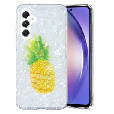 Pryžový kryt Shell Pattern pro Samsung Galaxy A24 - Pineapple