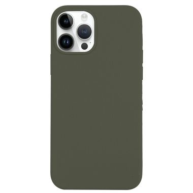 Gumový kryt SILICONE na iPhone 14 Pro Max - Olive Green