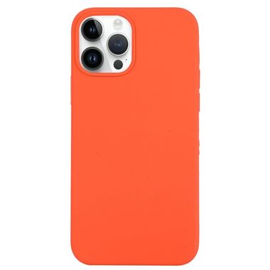 Gumový kryt SILICONE na iPhone 14 Pro Max - Oranžová