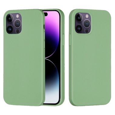 Gumový kryt SILICONE na iPhone 14 Pro - Mint Green